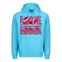 Ocean Blue Love is Being Called Mama Premium Hoodie - CowhideDigitalArt