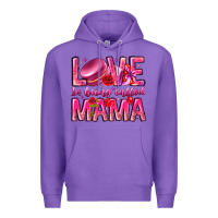Purple Love is Being Called Mama Premium Hoodie - CowhideDigitalArt