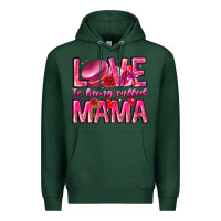 Sports Green Love is Being Called Mama Premium Hoodie - CowhideDigitalArt