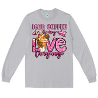 Moon Dust iced coffee is my love language Long Sleeve Tee - OliviaCreatesArt