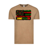 Vintage Coffee juneteenth american flag Vintage Tee - CowGirlArtShop