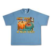 Pebble Blue fall for jesus he never fails Urban Heavy Tee - CowGirlArtShop
