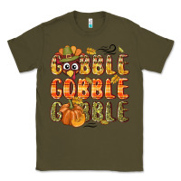 Army Green Gobble gobble turkey Thanksgiving Classic Tee - NancyCooperArtShop
