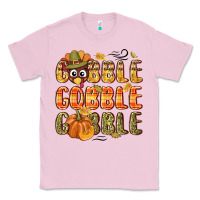 Bubblegum Pink Gobble gobble turkey Thanksgiving Classic Tee - NancyCooperArtShop