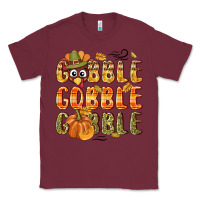 Burgundy Gobble gobble turkey Thanksgiving Classic Tee - NancyCooperArtShop
