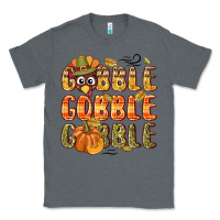 Charcoal Heather Gobble gobble turkey Thanksgiving Classic Tee - NancyCooperArtShop