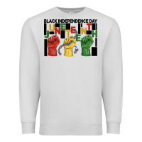 Dove Grey black independence day juneteenth Premium Sweatshirt - BarkalooDesign