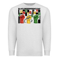 Oatmeal Heather black independence day juneteenth Premium Sweatshirt - BarkalooDesign