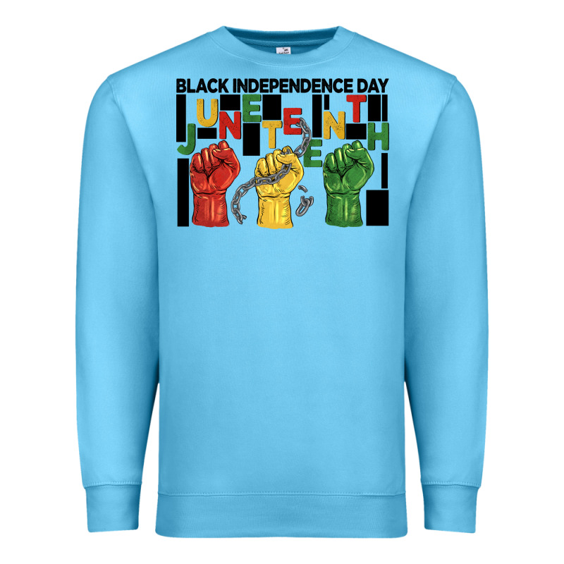 Black Independence Day Juneteenth Premium Sweatshirt by BarkalooDesign | Teevron