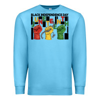 Ocean Blue black independence day juneteenth Premium Sweatshirt - BarkalooDesign