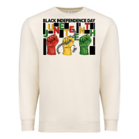 Sandshell black independence day juneteenth Premium Sweatshirt - BarkalooDesign