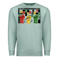 Seafoam black independence day juneteenth Premium Sweatshirt - BarkalooDesign