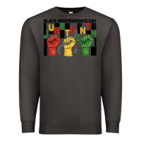 Smoke black independence day juneteenth Premium Sweatshirt - BarkalooDesign