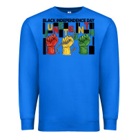 True Royal black independence day juneteenth Premium Sweatshirt - BarkalooDesign