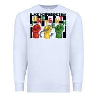 White black independence day juneteenth Premium Sweatshirt - BarkalooDesign