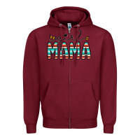 Burgundy girl mama Zipper Hoodie - CowhideDigitalArt