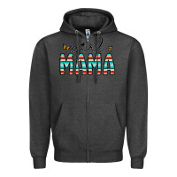 Charcoal Heather girl mama Zipper Hoodie - CowhideDigitalArt