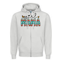 Dove Grey girl mama Zipper Hoodie - CowhideDigitalArt