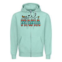 Seafoam girl mama Zipper Hoodie - CowhideDigitalArt