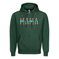 Sports Green girl mama Zipper Hoodie - CowhideDigitalArt