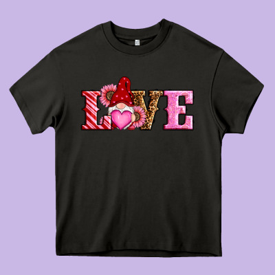 Valentines Day Gnomes Love Heavy Core Tee Designed By Ranaportraitstore