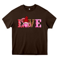 Chocolate Brown valentines day gnomes love Heavy Core Tee - RanaPortraitStore