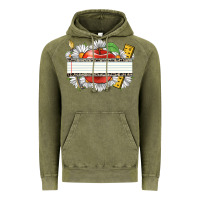 Floral Teacher Custom Name Vintage Hoodie | Teevron