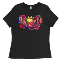 Black sunkissed Ladies Tee - NancyCooperArtShop