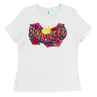 White sunkissed Ladies Tee - NancyCooperArtShop