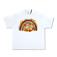 White fall rainbow Urban Heavy Tee - CowGirlArtShop