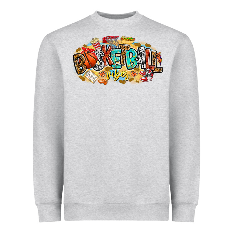 Basketball Vibes Heavyweight Sweatshirt by CowhideDigitalArt | Teevron