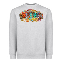 Heather Grey basketball vibes Heavyweight Sweatshirt - CowhideDigitalArt