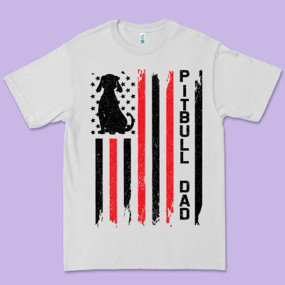 Pitbull Dad Premium Tee Designed By Bettercallsaul