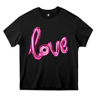 Black valentines day love balloon Heavy Core Tee - RanaPortraitStore