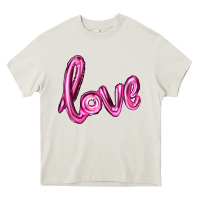 Cream valentines day love balloon Heavy Core Tee - RanaPortraitStore