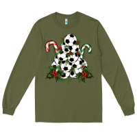 Army Green soccer tree Christmas Long Sleeve Tee - RanaPortraitStore