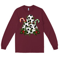 Burgundy soccer tree Christmas Long Sleeve Tee - RanaPortraitStore