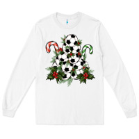 White soccer tree Christmas Long Sleeve Tee - RanaPortraitStore