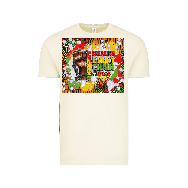 Juneteenth Breaking Every Chain Since 1865 Vintage Tee by CowGirlArtShop | Teevron
