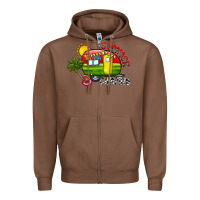 Chestnut summer camping Zipper Hoodie - CowhideDigitalArt