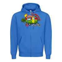 True Royal summer camping Zipper Hoodie - CowhideDigitalArt