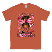 Copper just a girl who loves pink christmas afro messy bu Classic Tee - texasbilliewilder