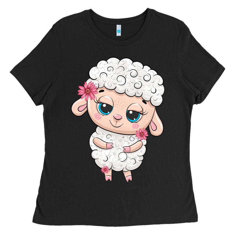Cute Sheep Ladies Tee by texasbilliewilder | Teevron