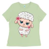 Matcha cute sheep Ladies Tee - texasbilliewilder