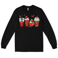 Black ladybug coffee cups Long Sleeve Tee - OliviaCreatesArt