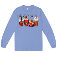 Colony Blue ladybug coffee cups Long Sleeve Tee - OliviaCreatesArt