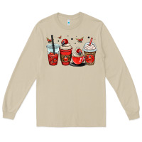 Mushroom ladybug coffee cups Long Sleeve Tee - OliviaCreatesArt