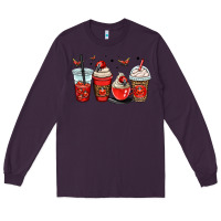 Plum ladybug coffee cups Long Sleeve Tee - OliviaCreatesArt