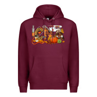 Burgundy Fall CNA Certified Nursing Assistant Premium Hoodie - LillyAllenDesigns