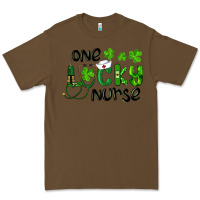 Cacao Saint Patricks One Lucky Nurse Premium Tee - RanaPortraitStore